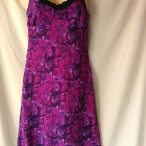 Women's Pink Purple Sleeveless Dress Size Large